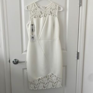 White lace dress Calvin Klein
